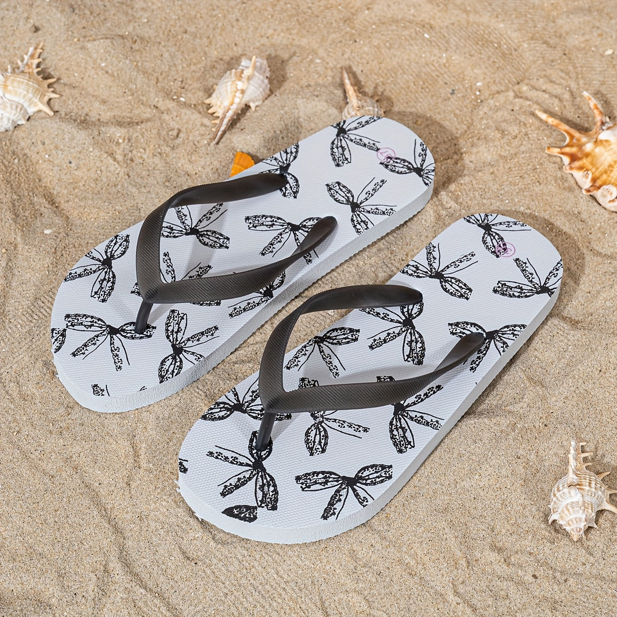 Women's Lightweight Slip-On Flip Flops - Quick-Dry Beach Sandals with Non-Slip Sole, Soft EVA Indoor/Outdoor Shoes for Pool, Bathroom, Vacation - Open-Toe Cushioned Footbed Slippers (Multi-Color Options) - Easy Hand Wash Care, Poolside Footwear,