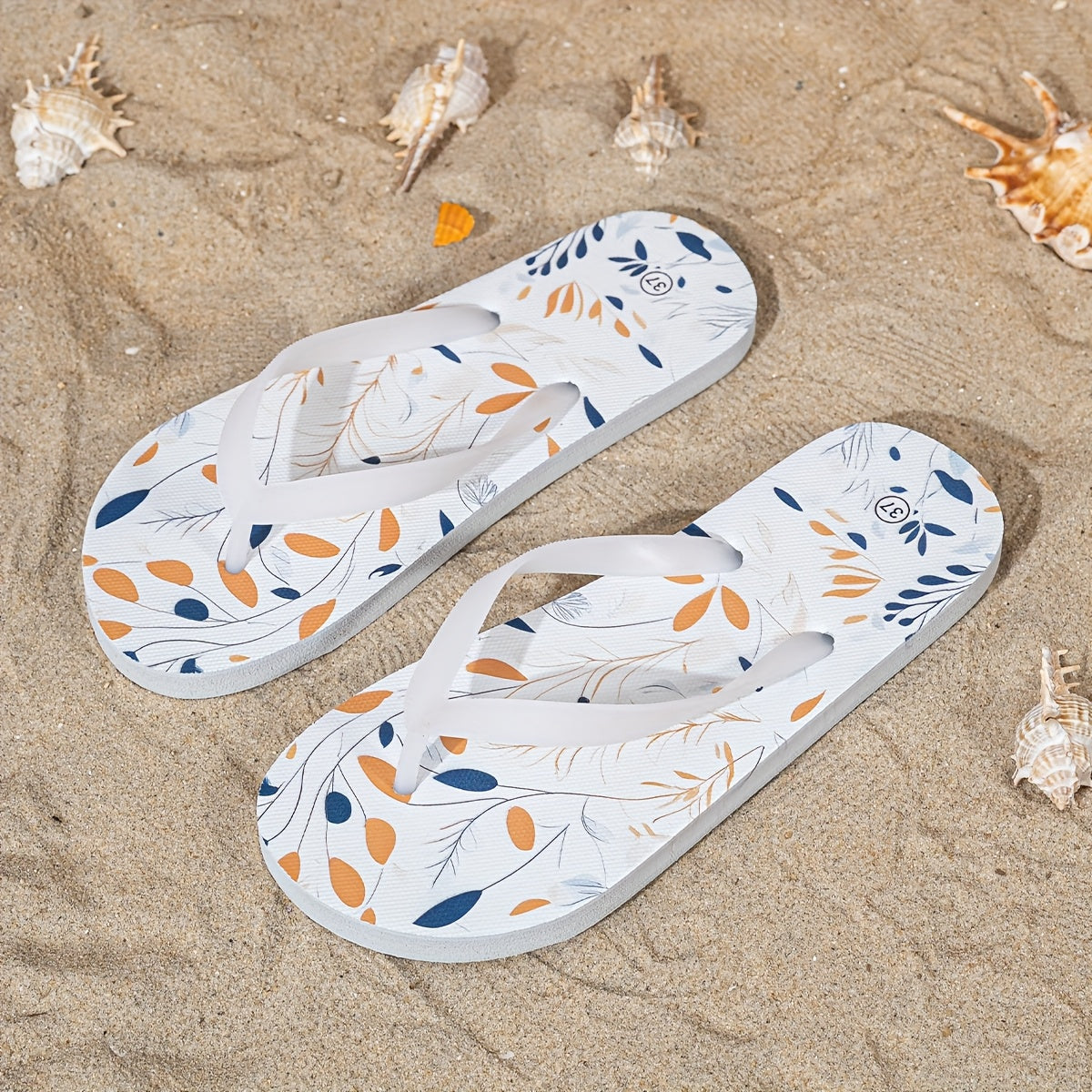 Women's Lightweight Slip-On Flip Flops - Quick-Dry Beach Sandals with Non-Slip Sole, Soft EVA Indoor/Outdoor Shoes for Pool, Bathroom, Vacation - Open-Toe Cushioned Footbed Slippers (Multi-Color Options) - Easy Hand Wash Care, Poolside Footwear,