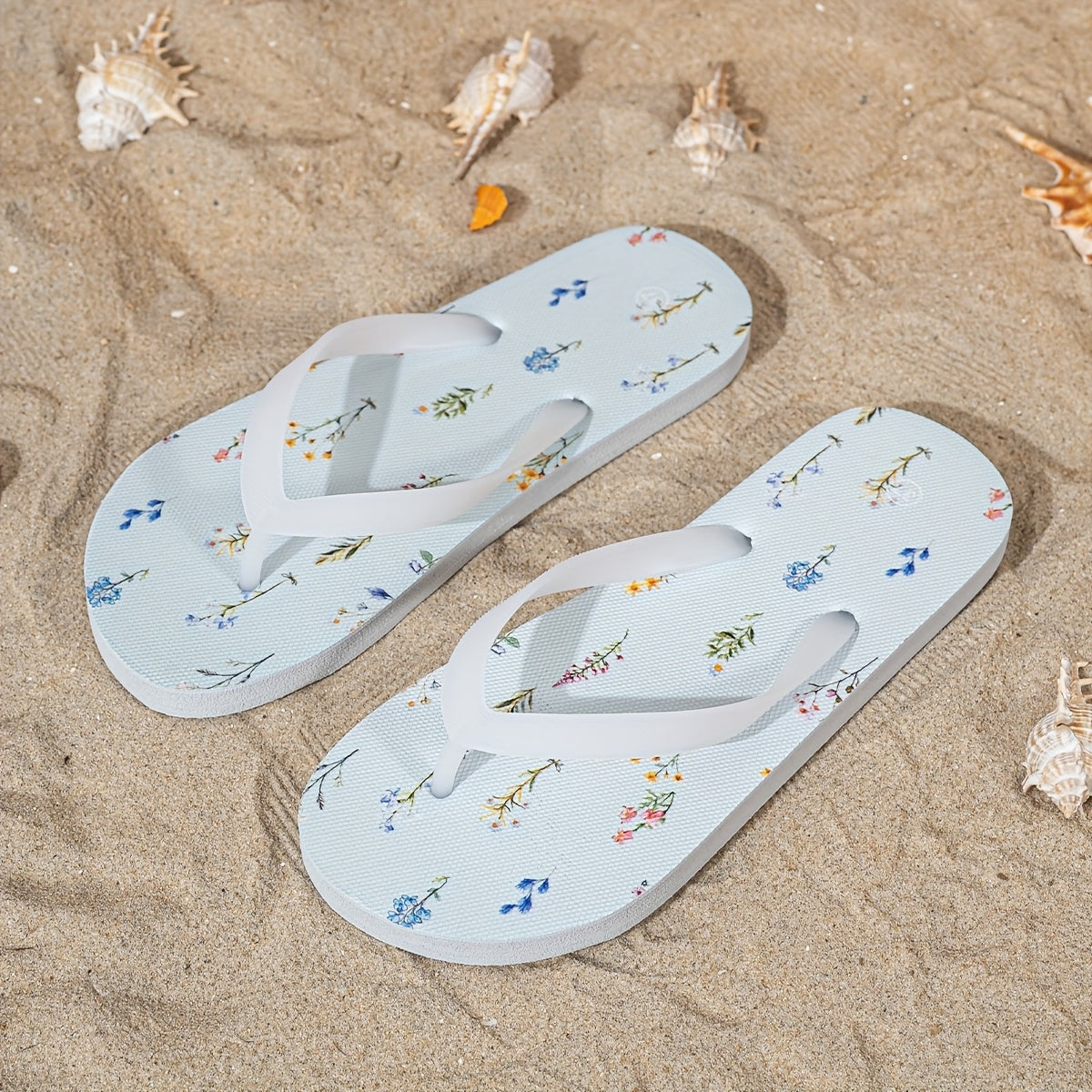 Women's Lightweight Slip-On Flip Flops - Quick-Dry Beach Sandals with Non-Slip Sole, Soft EVA Indoor/Outdoor Shoes for Pool, Bathroom, Vacation - Open-Toe Cushioned Footbed Slippers (Multi-Color Options) - Easy Hand Wash Care, Poolside Footwear,
