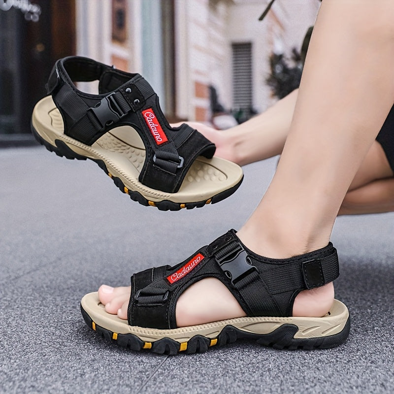 Women'S Plus Size Casual Sandals - Breathable Fabric, Round Toe, EVA Sole, Adjustable Strap Sandals for Summer, Beach & Outdoor Activities, Beach Footwear | Sandal Comfort | Adjustable Strap Sandals