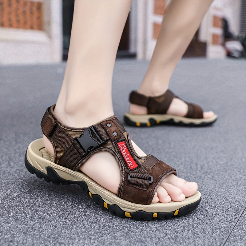 Women'S Plus Size Casual Sandals - Breathable Fabric, Round Toe, EVA Sole, Adjustable Strap Sandals for Summer, Beach & Outdoor Activities, Beach Footwear | Sandal Comfort | Adjustable Strap Sandals