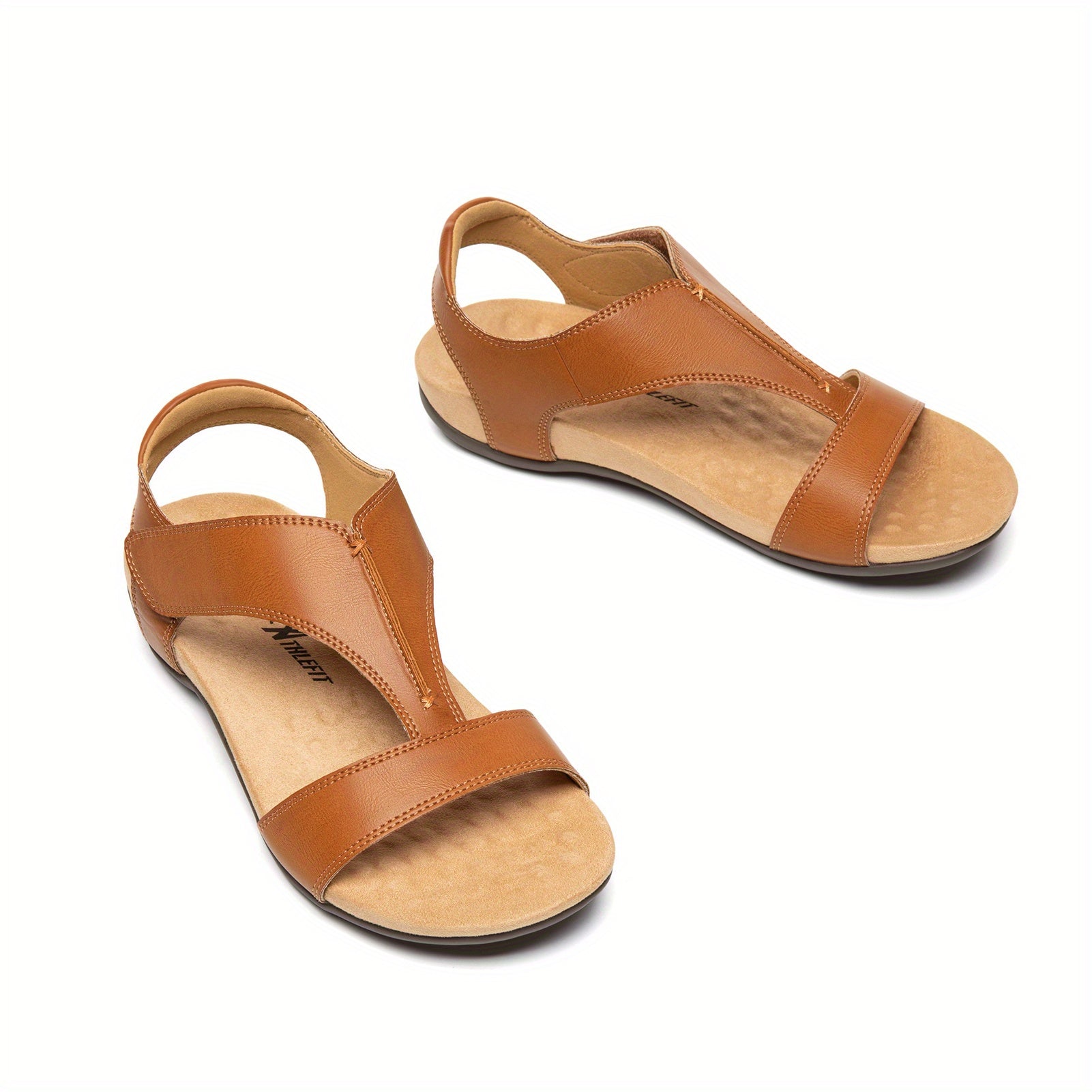 Women'S Orthopedic Arch Support Sandals Summer Comfortable Walking Flat Beach Sandals Casual Dressy
