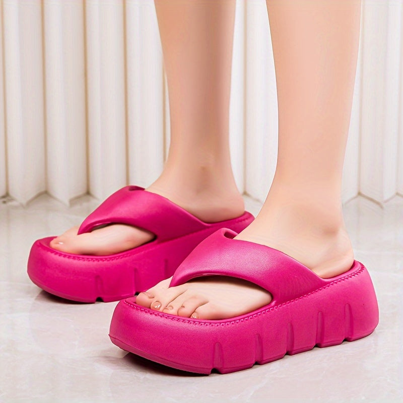 [Non-Slip Sandals] Lightweight, Non-Slip Women's EVA Platform Sandals | Adjustable Strap, Comfortable Footwear, All-Season Indoor/Outdoor Slides, Eva Upper Material