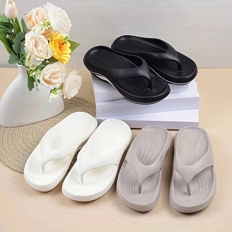 Women'S 3-in-1 Slip-On EVA Sandals - Lightweight Breathable Open-Toe Slippers with Thick Cushioned Sole, Non-Slip PVC Material for Indoor/Outdoor Use, All-Season Comfort for Home, Beach & Garden (Black/White/Pink), Strappy Sandals, Indoor Outdoor