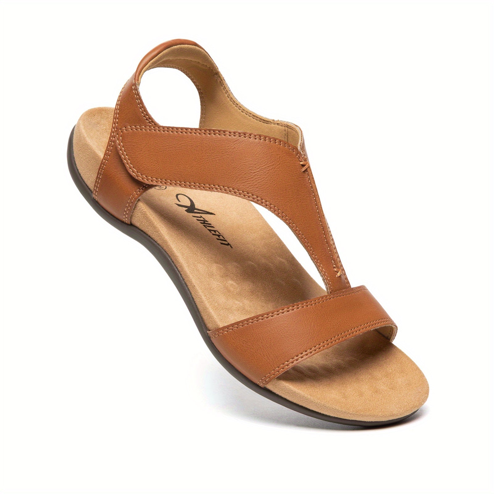 Women'S Orthopedic Arch Support Sandals Summer Comfortable Walking Flat Beach Sandals Casual Dressy