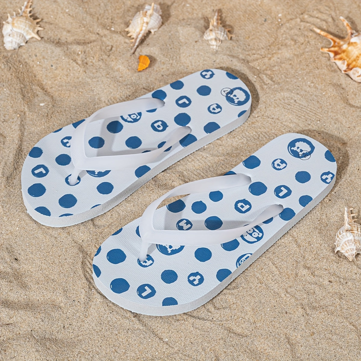 Women's Lightweight Slip-On Flip Flops - Quick-Dry Beach Sandals with Non-Slip Sole, Soft EVA Indoor/Outdoor Shoes for Pool, Bathroom, Vacation - Open-Toe Cushioned Footbed Slippers (Multi-Color Options) - Easy Hand Wash Care, Poolside Footwear,
