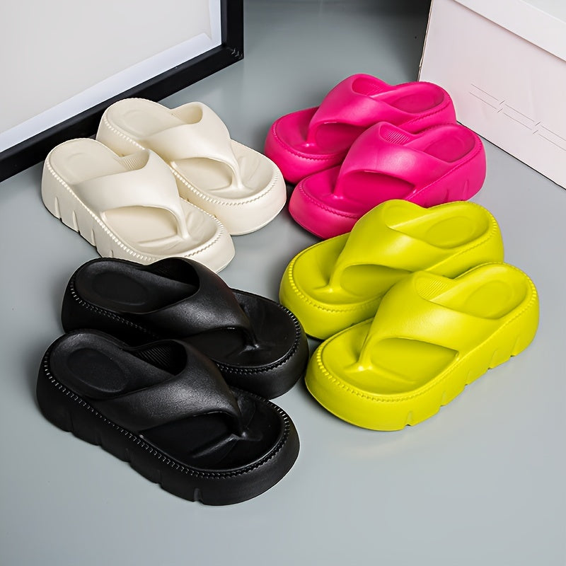 [Non-Slip Sandals] Lightweight, Non-Slip Women's EVA Platform Sandals | Adjustable Strap, Comfortable Footwear, All-Season Indoor/Outdoor Slides, Eva Upper Material